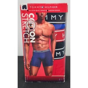 Tommy Hilfiger Mens 3 Pack Boxer Briefs Cotton Stretch Size Medium 32-34